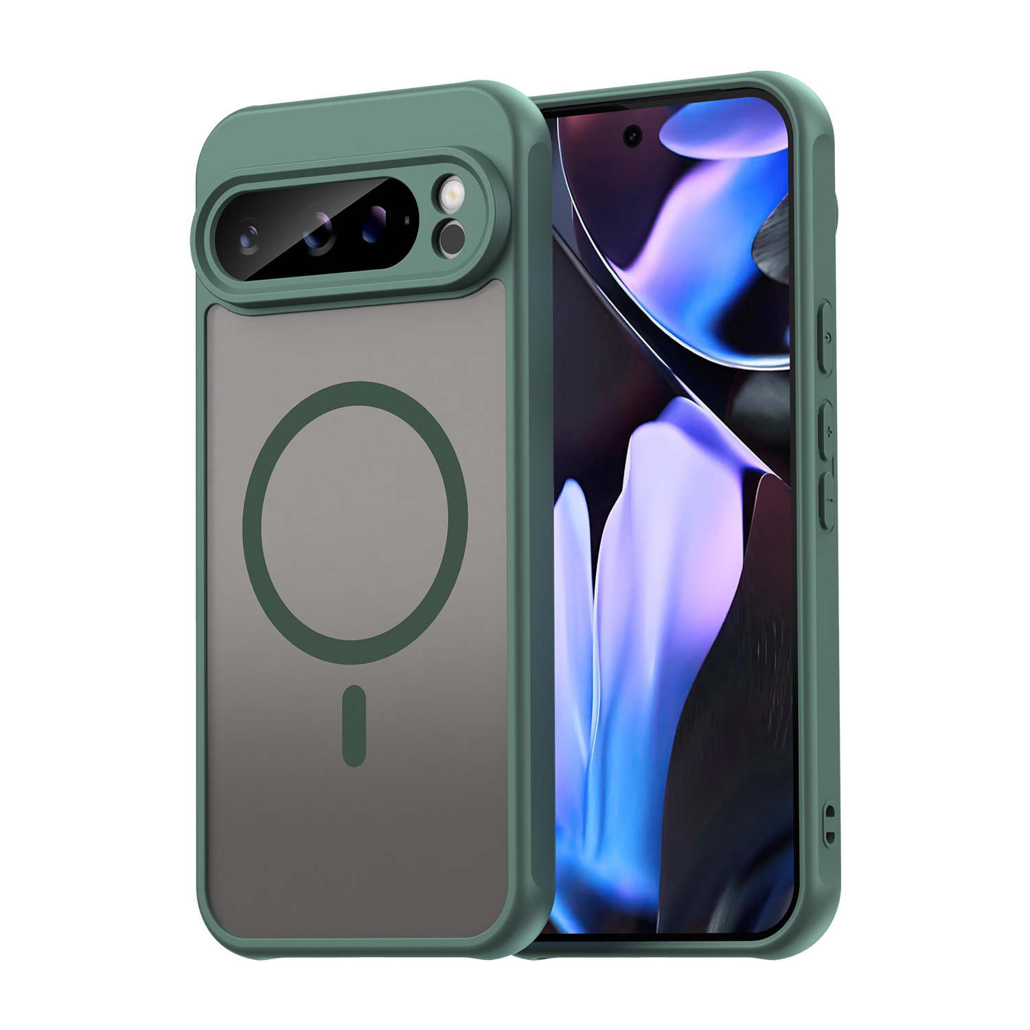 Google Pixel 9 - Coque de téléphone magnétique transparente Magsafe