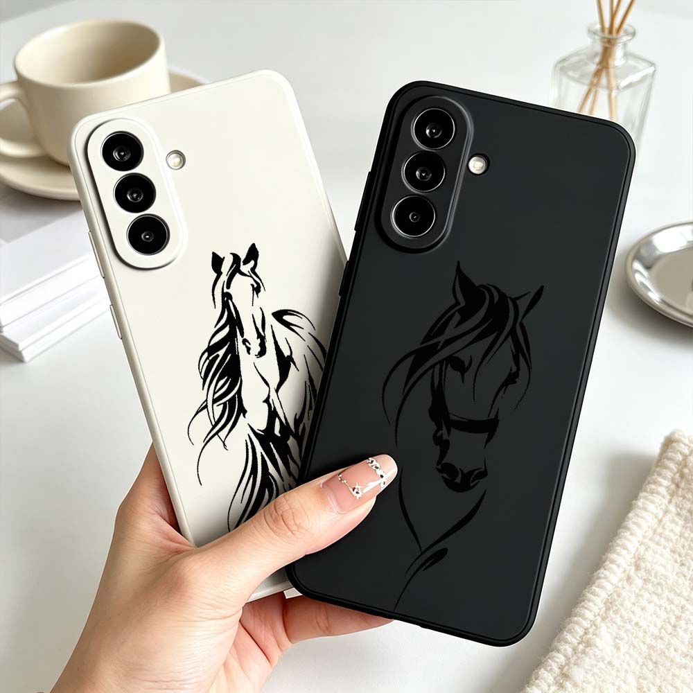 Samsung Galaxy A55 - Coque de téléphone en silicone liquide